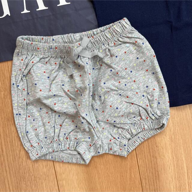 babyGAP(ベビーギャップ)の新品★baby gap肩フリルタンクトップ＆かぼちゃパンツ90 キッズ/ベビー/マタニティのキッズ服女の子用(90cm~)(Tシャツ/カットソー)の商品写真