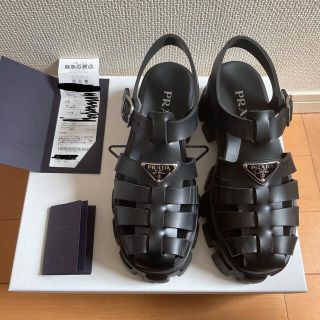 プラダ(PRADA)のプラダ　サンダル　ブラック　38サイズ　完売品♪  (サンダル)