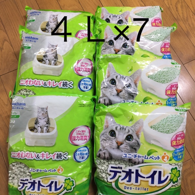 デオトイレ　緑茶成分入り　４Ｌ×７ その他のペット用品(猫)の商品写真