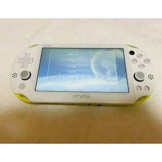プレイステーションヴィータ(PlayStation Vita)のPSVita PCH-2000 ZA13 本体 ライムグリーン 動作良好(家庭用ゲーム機本体)
