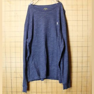 ポロラルフローレン(POLO RALPH LAUREN)のUSA ポロ ラルフローレン 長袖TシャツロンT ネイビーブルーXL ss124(Tシャツ/カットソー(七分/長袖))