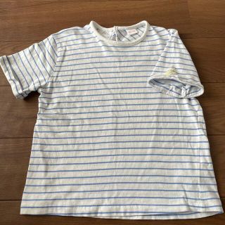 ザラキッズ(ZARA KIDS)のZARA kids ボーダーTシャツ　110㎝　UNIQLO ジョガー　120(Tシャツ/カットソー)