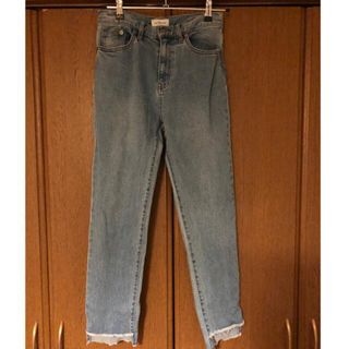 最終値下げ↓LE DENIM カットオフスリムデニムパンツ IENA定番