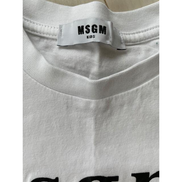 MSGM(エムエスジイエム)のmsgm Tシャツ　キッズ　8y 8a 120 キッズ/ベビー/マタニティのキッズ服男の子用(90cm~)(Tシャツ/カットソー)の商品写真