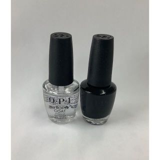 オーピーアイ(OPI)のOPI マニキュア　ブラック&トップコート(マニキュア)