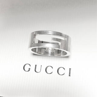 グッチ(Gucci)のグッチ　指輪　シルバー　銀　925 オープン　G くりぬき　メンズ　リング8　☆(リング(指輪))