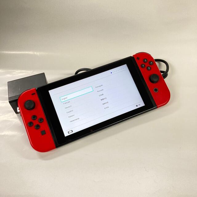 任天堂 Switch 旧型 ジョイコンマリオカラー 本体 品