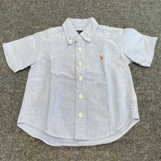 ラルフローレン(Ralph Lauren)のブルーシャツ　90cm(ブラウス)