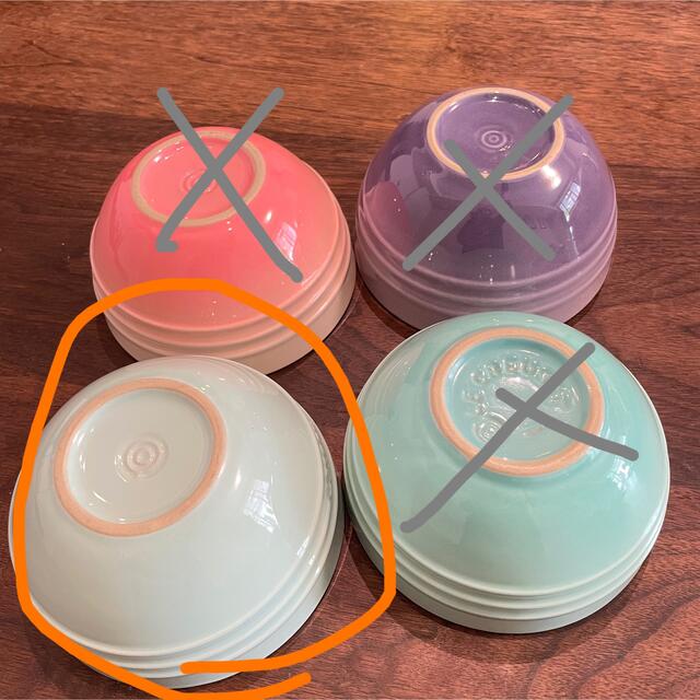 LE CREUSET(ルクルーゼ)の【専用です】ルクルーゼ　ブルー系　グラデーションなし１個 インテリア/住まい/日用品のキッチン/食器(食器)の商品写真