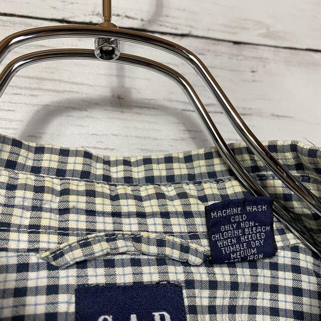 GAP(ギャップ)の【希少アイテム】90sオールドギャップ☆ギンガムチェック半袖シャツ メンズのトップス(Tシャツ/カットソー(半袖/袖なし))の商品写真