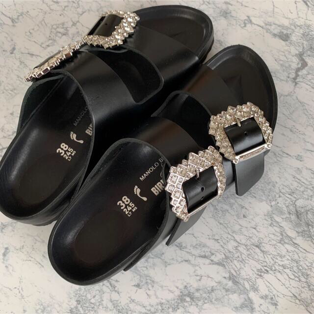 レディース MANOLO BLAHNIK × Birkenstock サンダル