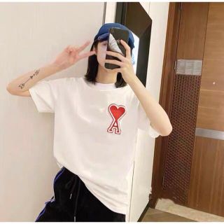 大人気⭐️ハートエース　Tシャツ　ビッグシルエット　トップス⭐️白　ホワイト(Tシャツ(半袖/袖なし))