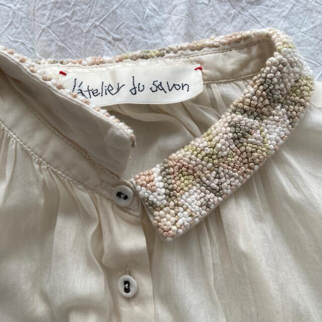 l'atelier du savon(アトリエドゥサボン)の[最終値下げ] l’atelier du  savon   ワンピース　刺繍　 レディースのワンピース(ひざ丈ワンピース)の商品写真