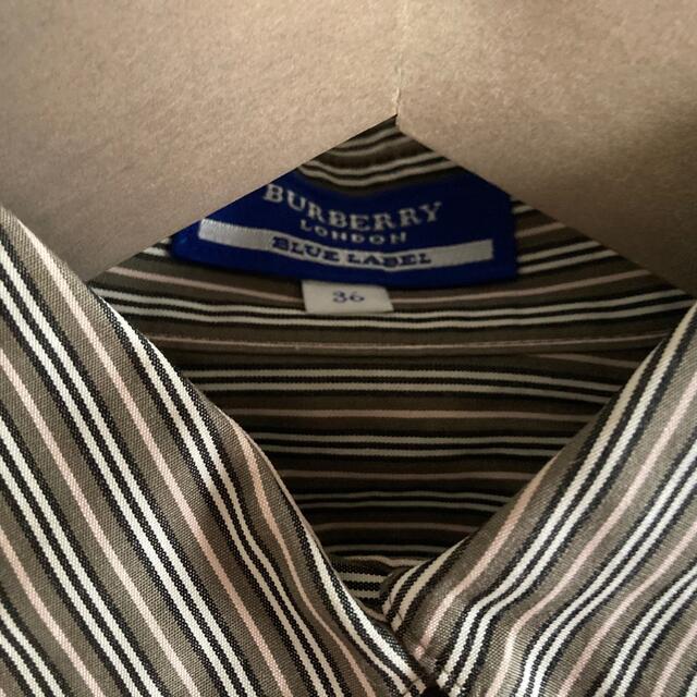 BURBERRY BLUE LABEL(バーバリーブルーレーベル)のBURBERRY BLUELABEL★バーバリーブルーレーベル★ブラウス★カーキ レディースのトップス(シャツ/ブラウス(半袖/袖なし))の商品写真