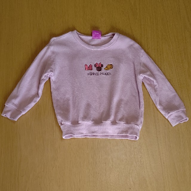 ディズニー ミニーちゃん トレーナー キッズ/ベビー/マタニティのキッズ服女の子用(90cm~)(Tシャツ/カットソー)の商品写真