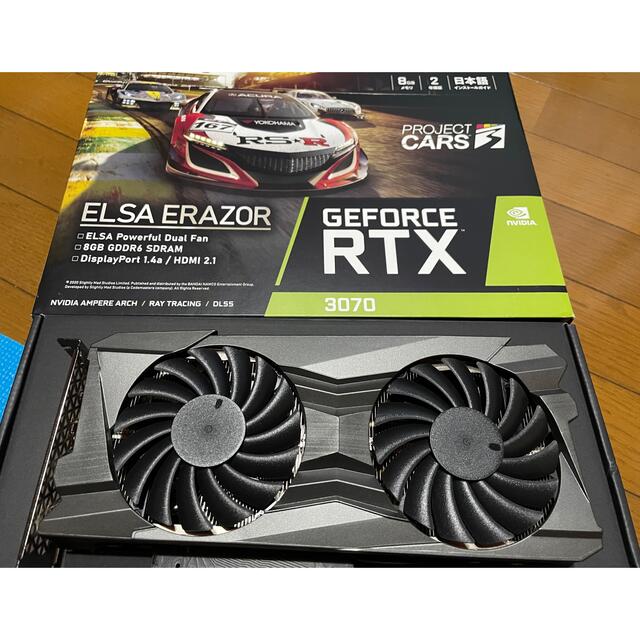 適当な価格 ELSA GeForce RTX 3070 ERAZOR 非LHR PCパーツ