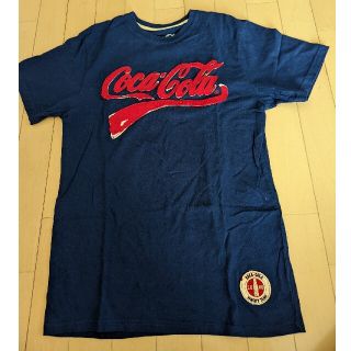 コカコーラ(コカ・コーラ)のコカ・コーラ　半袖Tシャツ　アメリカ　ラスベガス　青　M〜L(Tシャツ(半袖/袖なし))