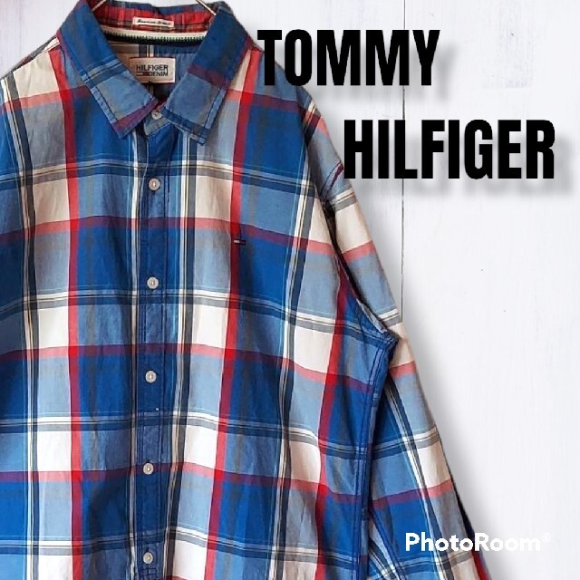 TOMMY HILFIGER - トミーヒルフィガーデニム 長袖シャツ チェックシャツ M USAの通販 by くー's shop｜トミー