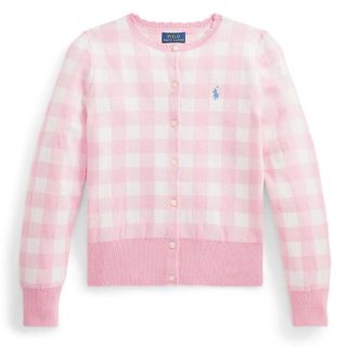 ポロラルフローレン(POLO RALPH LAUREN)の【ma’am 様専用】大人もOK！ラルフローレン ギンガムコットンカーディガン(カーディガン)