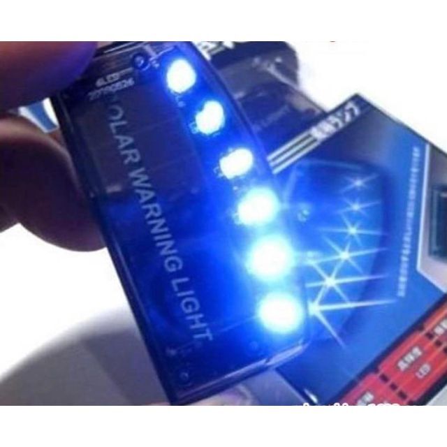盗難防止 セキュリティライト 警告灯 ソーラー充電式 LED ダミー ステッカー 自動車/バイクの自動車(セキュリティ)の商品写真