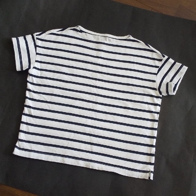 MUJI (無印良品)(ムジルシリョウヒン)の半袖 ボーダー Tシャツ レディースのトップス(Tシャツ(半袖/袖なし))の商品写真