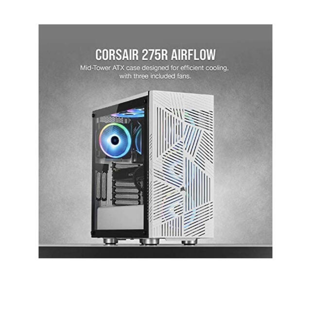 コルセア　Corsair 275R Airflow White PCケースPC/タブレット