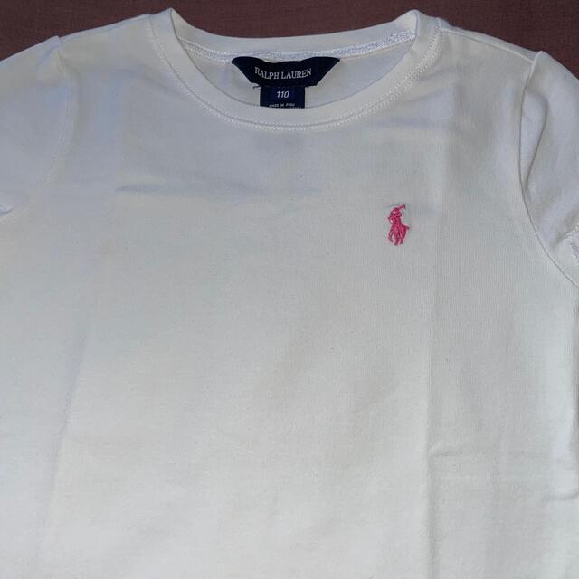 POLO RALPH LAUREN(ポロラルフローレン)のポロラルフローレン POLO RALPH LAUREN ワンポイント Tシャツ キッズ/ベビー/マタニティのキッズ服女の子用(90cm~)(Tシャツ/カットソー)の商品写真