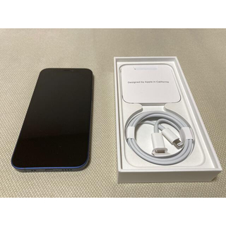 iPhone - Apple iPhone12 mini 64GB ブルー SIMロック解除の通販 by 