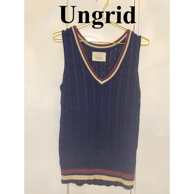 Ungrid(アングリッド)の【Ungrid】ニットベスト レディースのトップス(ベスト/ジレ)の商品写真