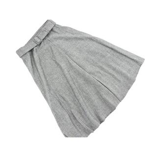 ナチュラルビューティー(NATURAL BEAUTY)のナチュラルビューティー ツイード フレア スカート size36/グレー(ロングスカート)