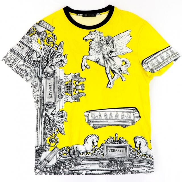 VERSACE(ヴェルサーチ)の美品 ヴェルサーチ メデューサ 総柄 半袖Ｔシャツ M コットン VERSACE メンズのトップス(Tシャツ/カットソー(半袖/袖なし))の商品写真