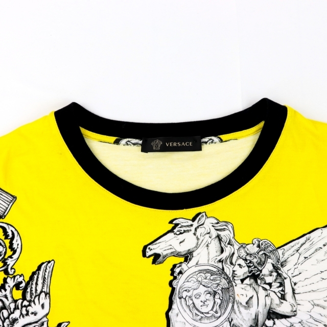 VERSACE(ヴェルサーチ)の美品 ヴェルサーチ メデューサ 総柄 半袖Ｔシャツ M コットン VERSACE メンズのトップス(Tシャツ/カットソー(半袖/袖なし))の商品写真