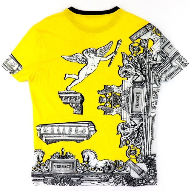 VERSACE(ヴェルサーチ)の美品 ヴェルサーチ メデューサ 総柄 半袖Ｔシャツ M コットン VERSACE メンズのトップス(Tシャツ/カットソー(半袖/袖なし))の商品写真