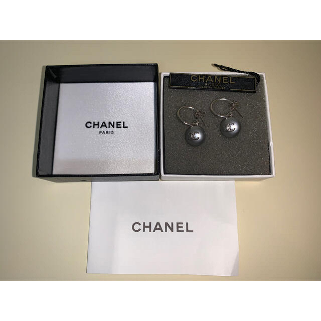 高価値】 CHANEL ピアス ブラックGYパールピアス - アクセサリー