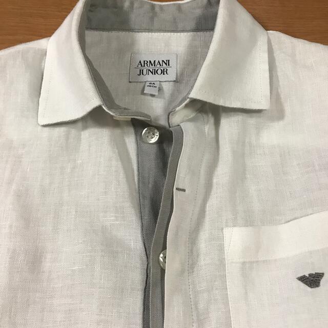 アルマーニ ジュニア リネンシャツ 130 ジャケット 