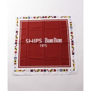 シップス(SHIPS)の新品★SHIPS×BLUEBLUE FLAG BANDANA /レッド(バンダナ/スカーフ)