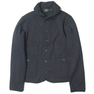 RRL ダブルアールエル Beach Cloth-Inspired Cardigan Jacket 本藍染め ビーチクロス インスパイアド  カーディガンジャケット S ダークインディゴ Double RL ショールカラー ブラウンズビーチ ゴマ塩 アウター【中古】【RRL】