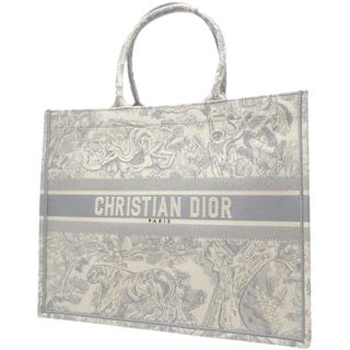 クリスチャンディオール(Christian Dior)のクリスチャンディオール ブックトート キャンバス グレー 40802020067(トートバッグ)