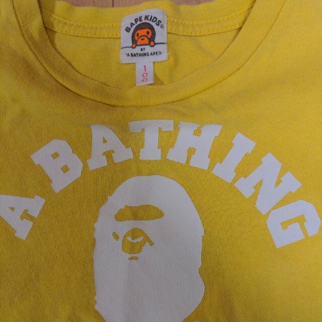 A BATHING APE(アベイシングエイプ)のアベイシングエイプ A BATHING APE BAPE KIDS プリント T キッズ/ベビー/マタニティのキッズ服男の子用(90cm~)(Tシャツ/カットソー)の商品写真