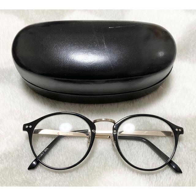 LIMITLESS LUXURY(リミットレスラグジュアリー)のLimitless Luxury ラウンドメガネ 眼鏡 黒縁  レディースのファッション小物(サングラス/メガネ)の商品写真