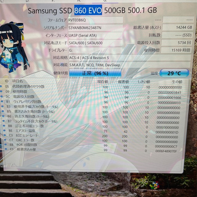 860EVO 500GB SSD ポータブルケース付き 2