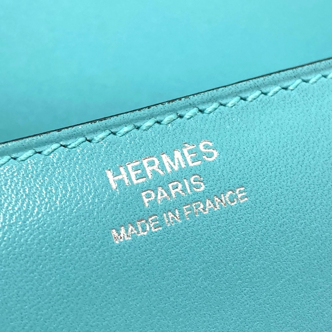 Hermes(エルメス)のエルメス HERMES 2WAY ハンドバッグ ミニシェルシュ ミディ  カバン 肩掛け ショルダーバッグ タデラクト R刻 ブルーアトール ブルー 美品 レディースのバッグ(ショルダーバッグ)の商品写真