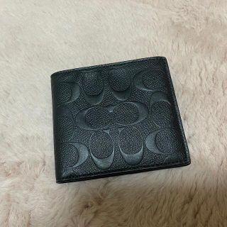 コーチ(COACH)のCOACH メンズ 折り財布♡F5363 ブラック(折り財布)