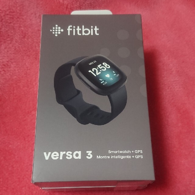 スポーツ/アウトドアfitbit versa3 ブラック新品未開封