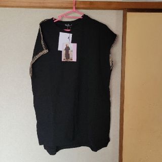 半袖ニットTシャツ　　M(Tシャツ(半袖/袖なし))