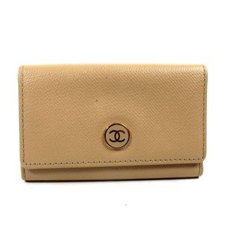 シャネル(CHANEL)のシャネル ６連キーケース　ベージュ　美品　p604 【中古】(キーケース)