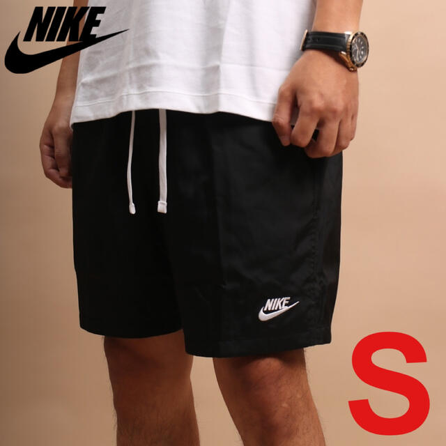 【新品】ナイキ NIKE フロー ウーブンショートパンツ ショーツ S | フリマアプリ ラクマ 最後 XL ナイキ 水陸両用 ショートパンツ ショーツ フロー ウーブン 黒 灰