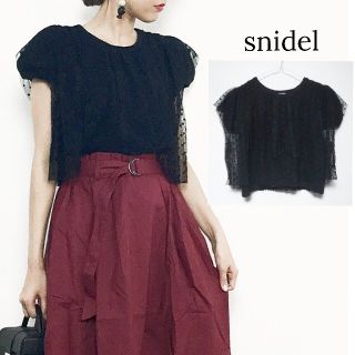 スナイデル(SNIDEL)の【スナイデル】半袖ニット(カットソー(半袖/袖なし))