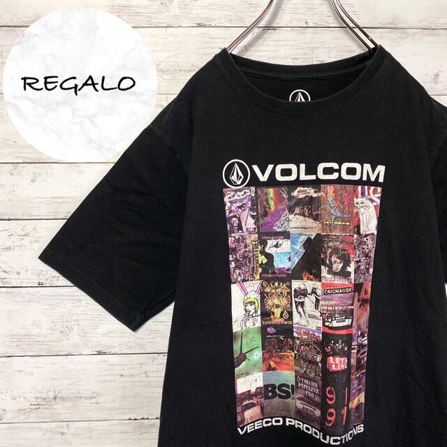 volcom(ボルコム)の【希少デザイン】ボルコム☆プリントフォトロゴブラックTシャツ メンズのトップス(Tシャツ/カットソー(半袖/袖なし))の商品写真
