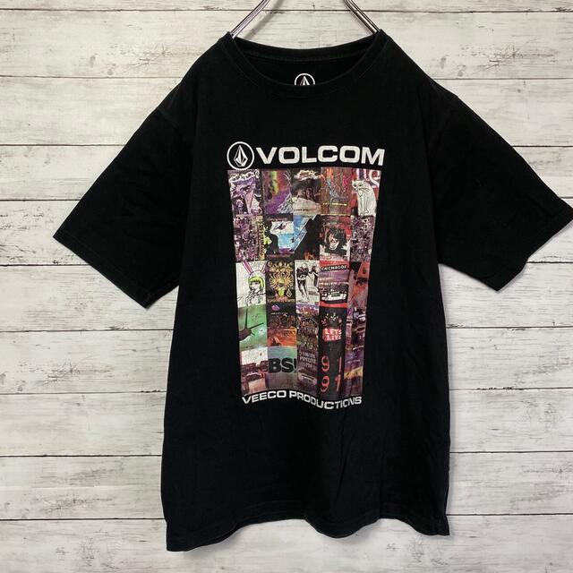 volcom(ボルコム)の【希少デザイン】ボルコム☆プリントフォトロゴブラックTシャツ メンズのトップス(Tシャツ/カットソー(半袖/袖なし))の商品写真